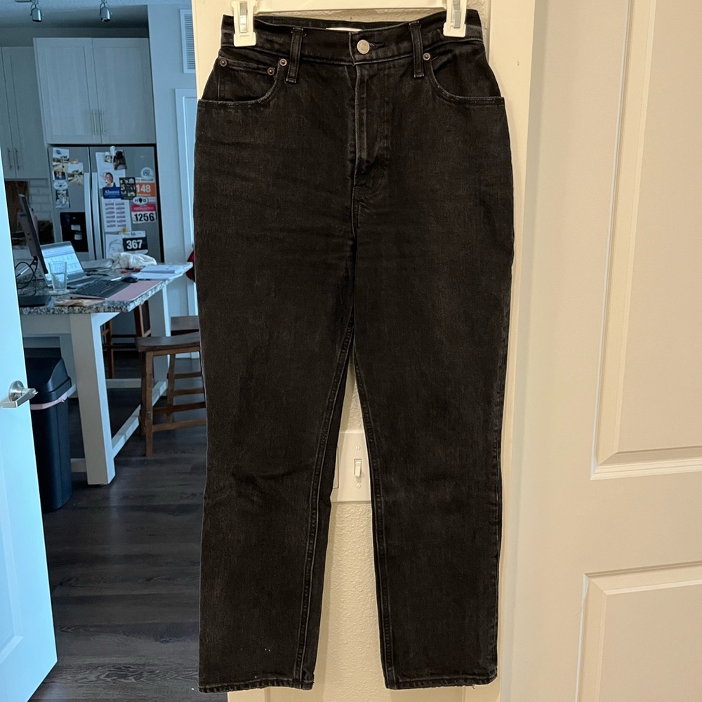 Abercrombie 90’s Straight Curve Love Black Jeans